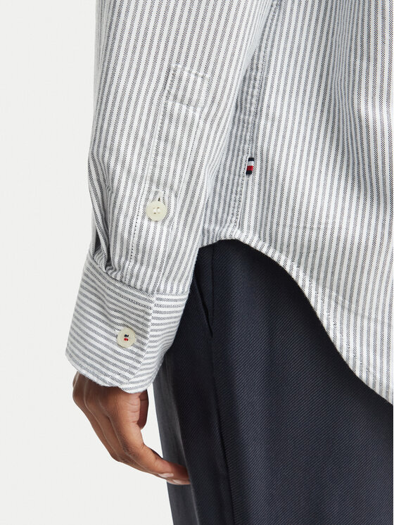 Tommy Hilfiger Tommy Hilfiger Marškiniai WW0WW46111 Pilka Relaxed Fit