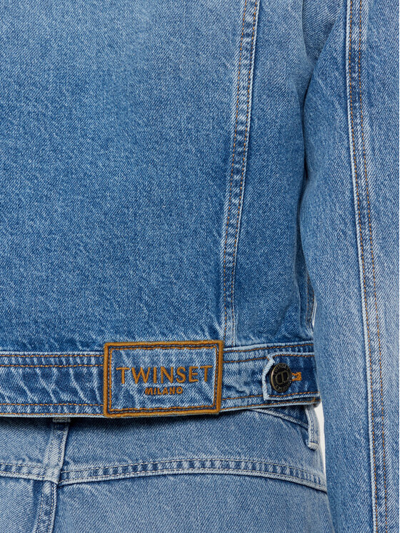 TWINSET TWINSET Džínsová bunda 242TP2562 Modrá Regular Fit