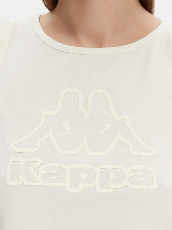 Kappa Kappa Felső Logo Gria 382129W Ekru Regular Fit