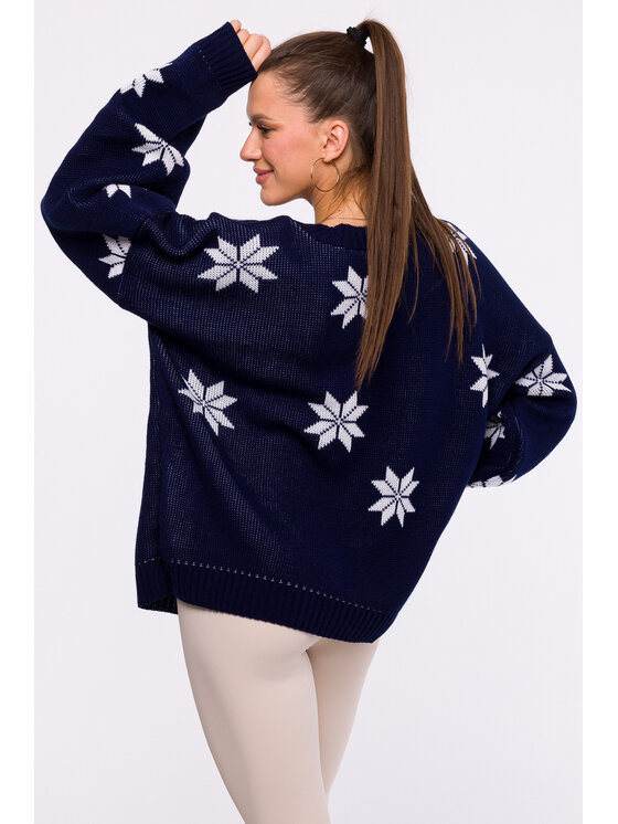 Made of Emotion Made of Emotion Maglione MXS10 Blu scuro Comfort Fit