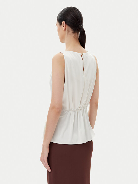 Rinascimento Rinascimento Majica CFC0019901002 Écru Regular Fit