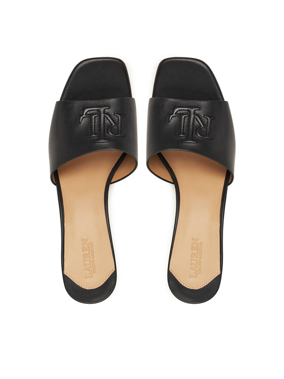 LAUREN RALPH LAUREN LAUREN RALPH LAUREN Klapki Everley Block-Heel 802974364001 Czarny
