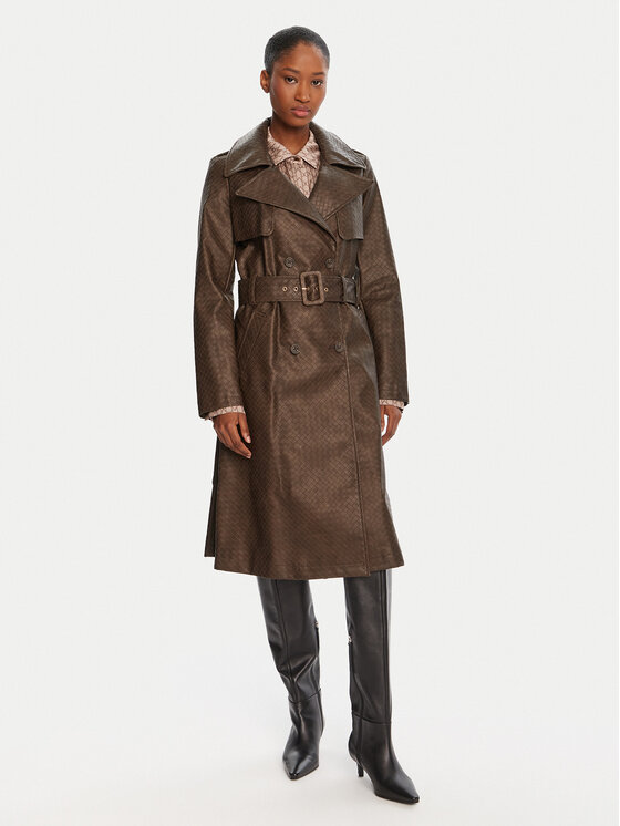 Guess Guess Trench W5YL32 WHGT0 Smeđa Regular Fit