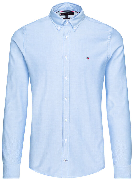 Tommy Hilfiger Tommy Hilfiger Πουκάμισο Core Stretch Slim Oxford Shirt MW0MW03745 Μπλε Slim Fit