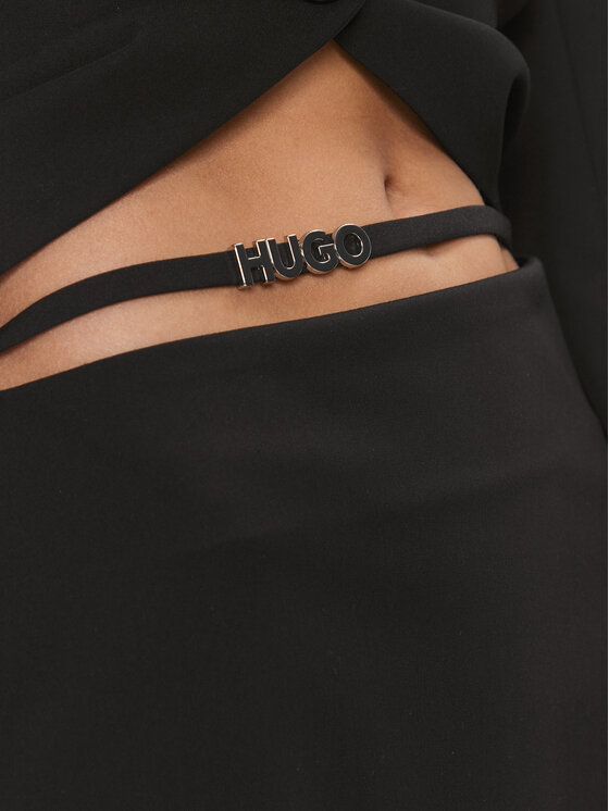 HUGO Hugo Miniszoknya Ridara 50505753 Fekete Regular Fit