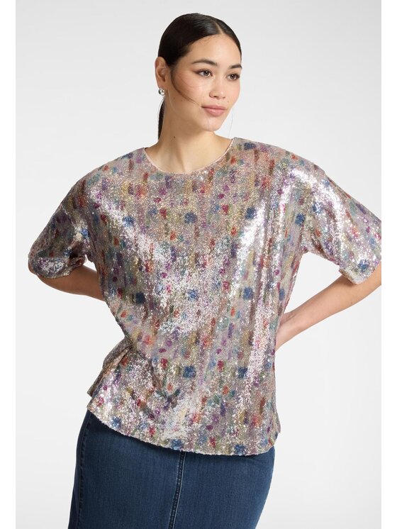 Elena Mirò Elena Mirò Blusa 2160Z000041N001 Grigio Boxy Fit