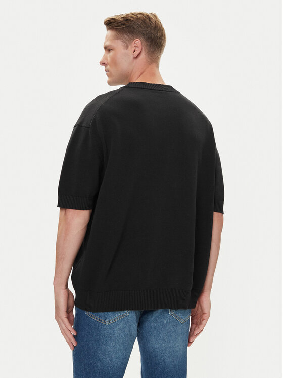 HUGO HUGO Pulover San Carson-CP 50543765 Negru Relaxed Fit