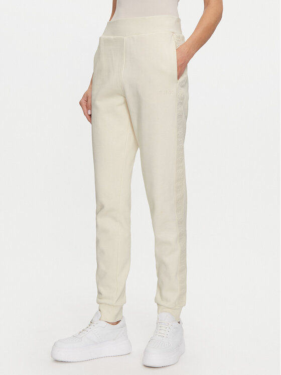 Guess Teplákové nohavice Stacie V4BB00 KC5O0 Écru Regular Fit