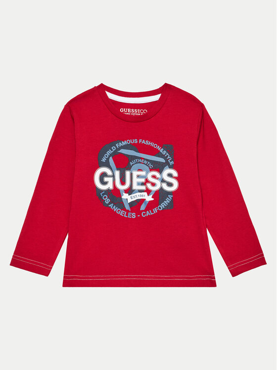 Guess Blúzka N4BI03 I3Z14 Červená Regular Fit