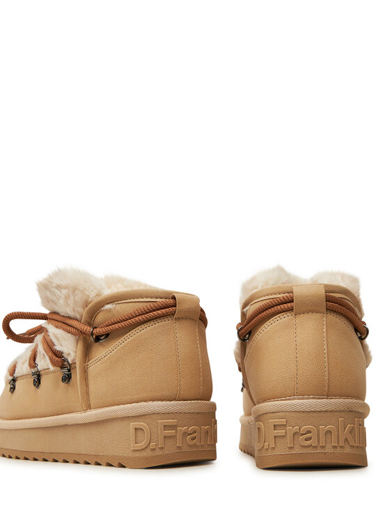 D.Franklin D.Franklin Stivali da neve Nordic TRK Fur Low Bomb DFSH370011 Beige