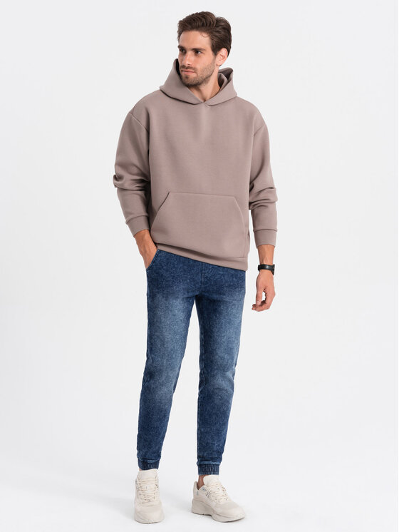 Ombre Ombre Jeansy OM-PADJ-0133 Modrá Slim Fit