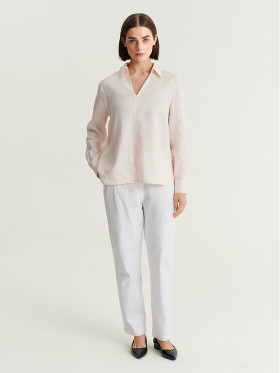 TATUUM TATUUM Bluzka PARTU 1 Różowy V-Neck Fit