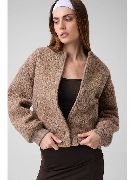Guess Guess Bunda pro přechodné období 183671 Béžová Classic Fit