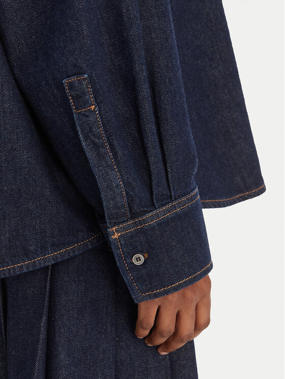 Weekend Max Mara Weekend Max Mara Τζιν πουκάμισο Foggia 2615111011 Σκούρο μπλε Relaxed Fit