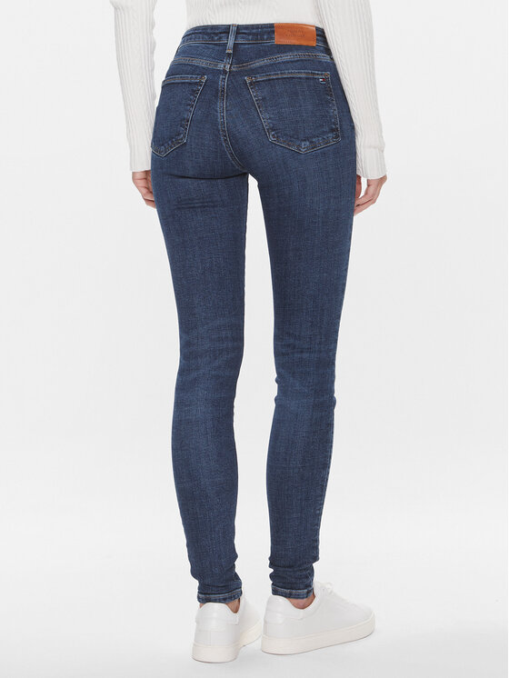 Tommy Hilfiger Tommy Hilfiger Blugi Th Flex Como Skinny Rw Pam WW0WW40638 Bleumarin Skinny Fit
