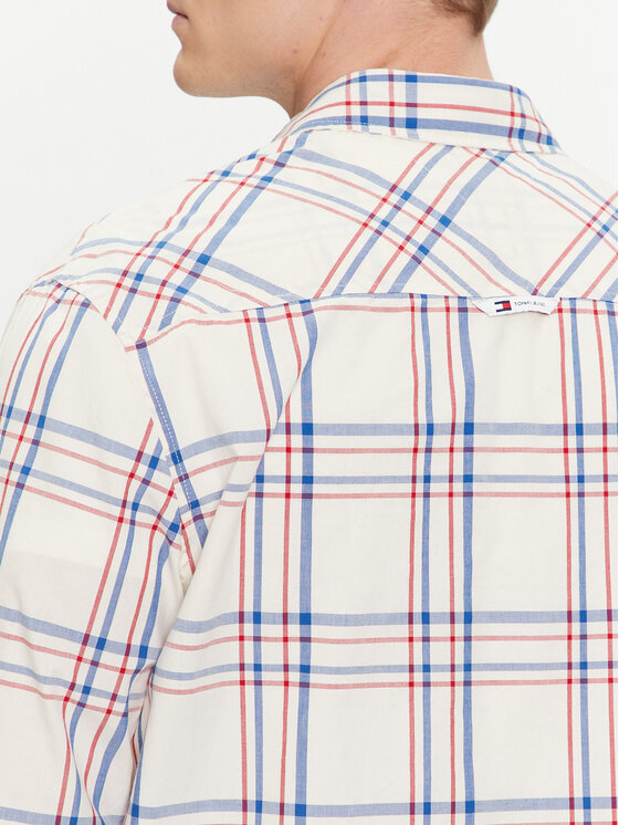 Tommy Jeans Tommy Jeans Koszula Poplin DM0DM18968 Kolorowy Regular Fit