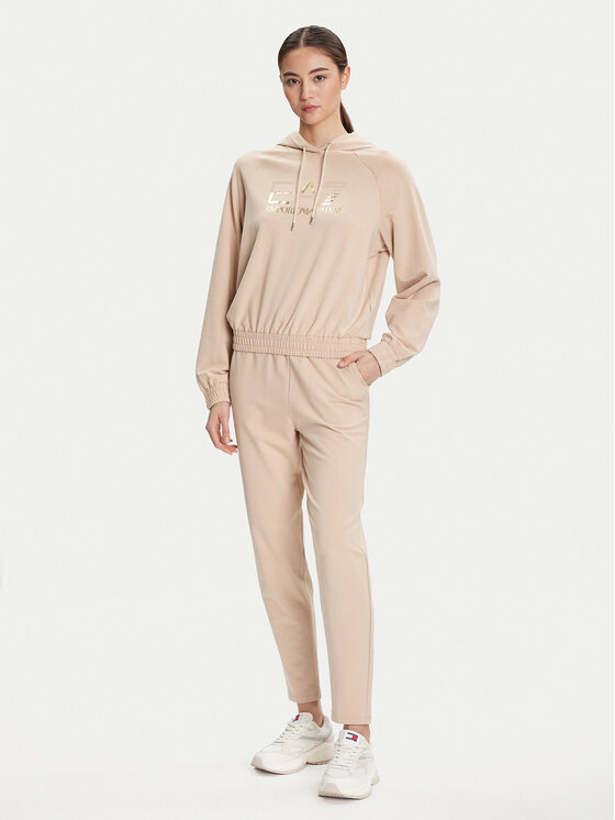 EA7 Emporio Armani EA7 Emporio Armani Tepláková souprava 7W000687 AF12502 U1046 Béžová Regular Fit