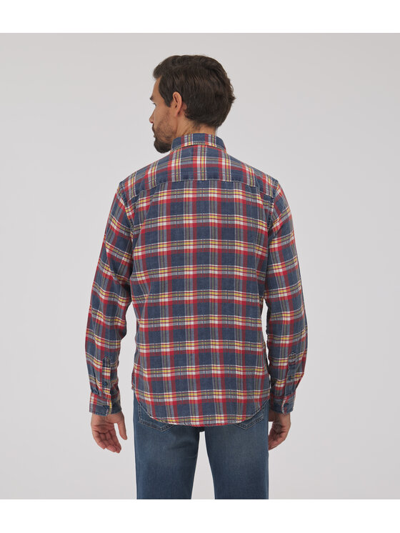 Lee Cooper Lee Cooper Koszula jeansowa WILL Czerwony Regular Fit