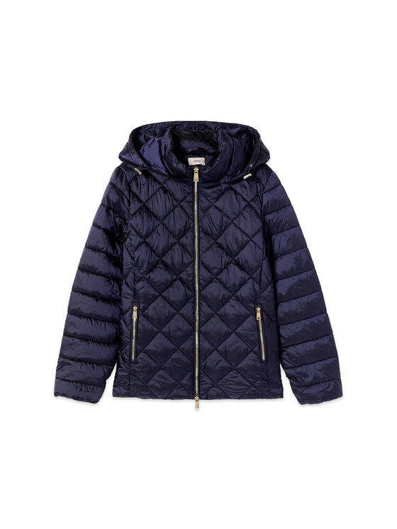Oltre Oltre Kurtka puchowa F047R001550N034 Niebieski Regular Fit