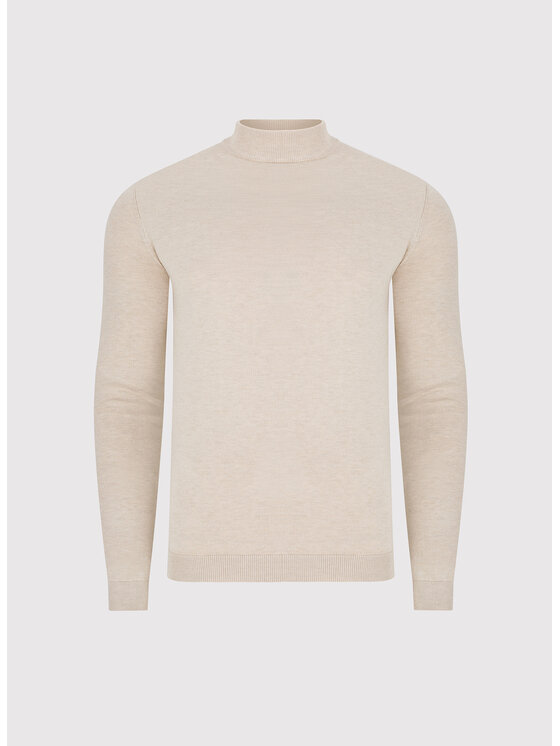 Pako Lorente Pako Lorente Sweter P25WF-2X-002 Beżowy Classic Fit