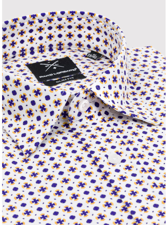 Pako Lorente Pako Lorente Koszula P23WF-1X-018 Biały Slim Fit