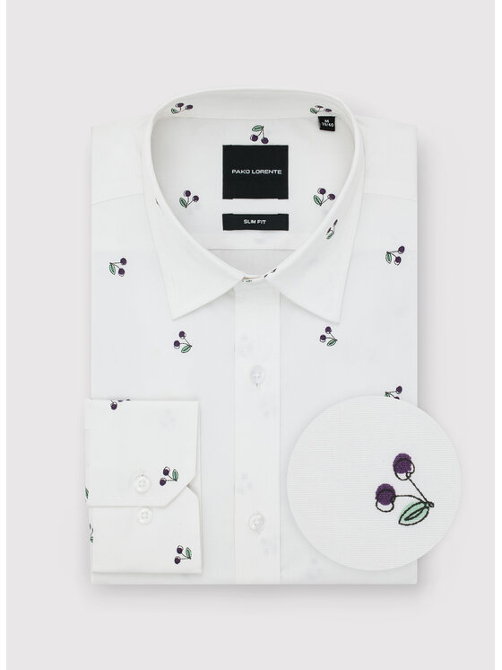 Pako Lorente Pako Lorente Koszula P26SF-1X-002 Biały Slim Fit