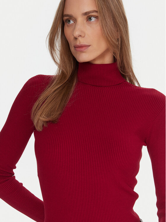 Kontatto Kontatto Rollkragenpullover 3M0817C Rot Regular Fit