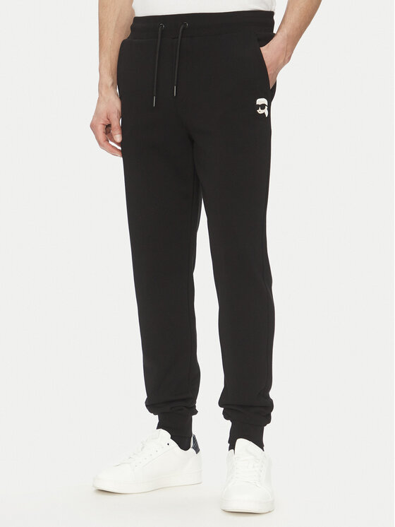 KARL LAGERFELD KARL LAGERFELD Teplákové kalhoty 705713 500900 Černá Regular Fit