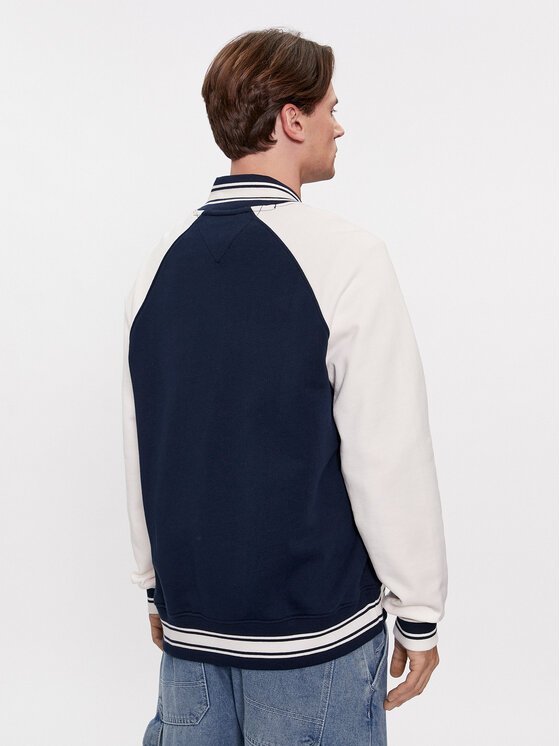 Tommy Jeans Tommy Jeans Bluza Varsity DM0DM18400 Granatowy Relaxed Fit