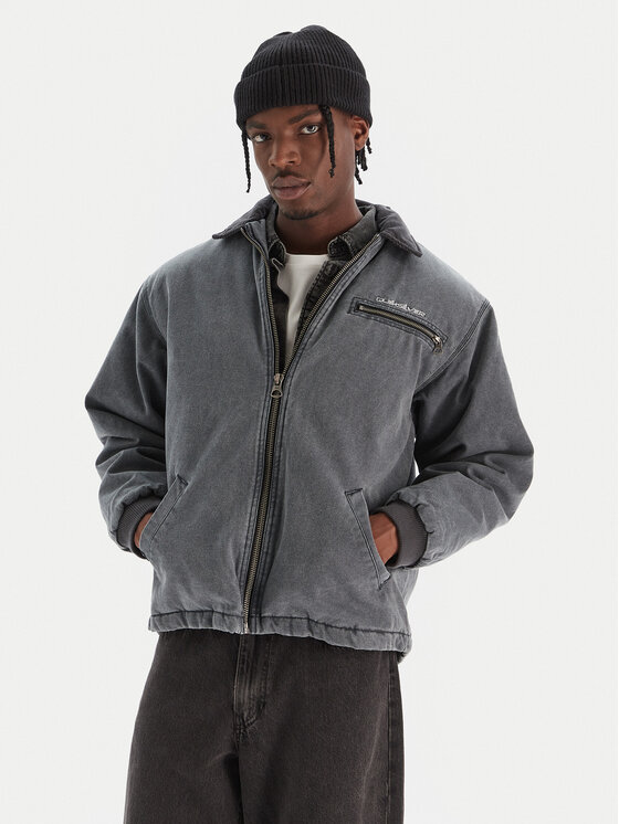 Quiksilver Quiksilver Džinsinė striukė Shaper Pad Jacket EQYJK04174 Pilka Regular Fit