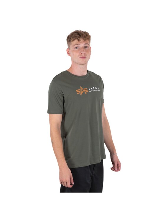 Alpha Industries Alpha Industries Tričko AI.118502-142-XXL Kaki Regular Fit