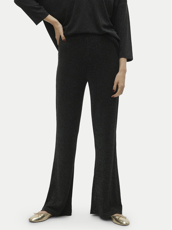 Vero Moda Vero Moda Kötött nadrág Kanva 10296871 Fekete Regular Fit