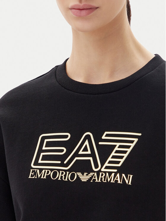 EA7 Emporio Armani EA7 Emporio Armani Mikina 7W000100 AF10377 MC004 Čierna Loose Fit
