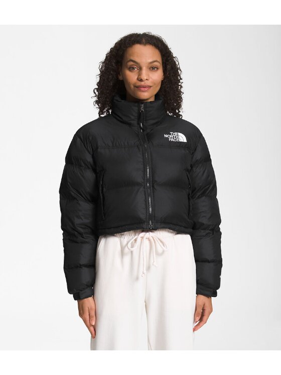 The North Face The North Face Kurtka puchowa NUPTSE SHORT JACKET Czarny Cropp Fit