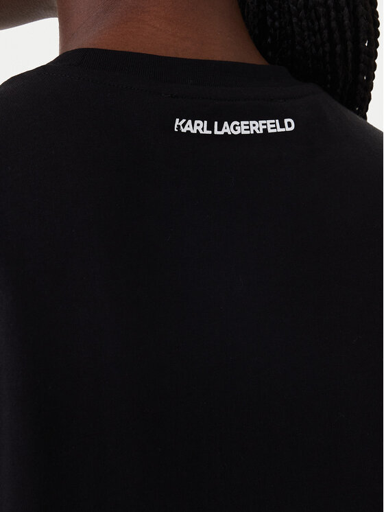 KARL LAGERFELD KARL LAGERFELD Póló B1W17030 Fekete Regular Fit
