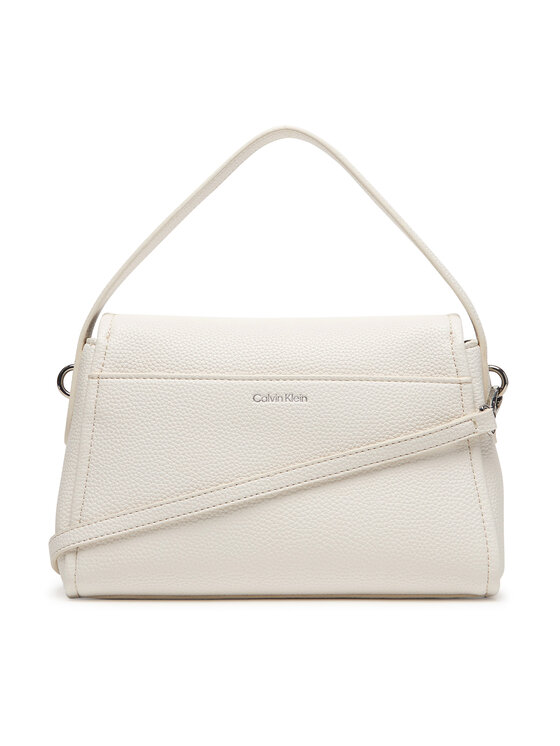 Calvin Klein Calvin Klein Rankinė Emblem Hw Pebble Shoulder Bag 25 LV04F3425G Balta