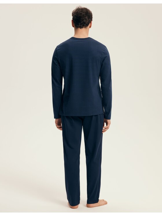 Henderson Henderson Piżama 43455 Granatowy Regular Fit