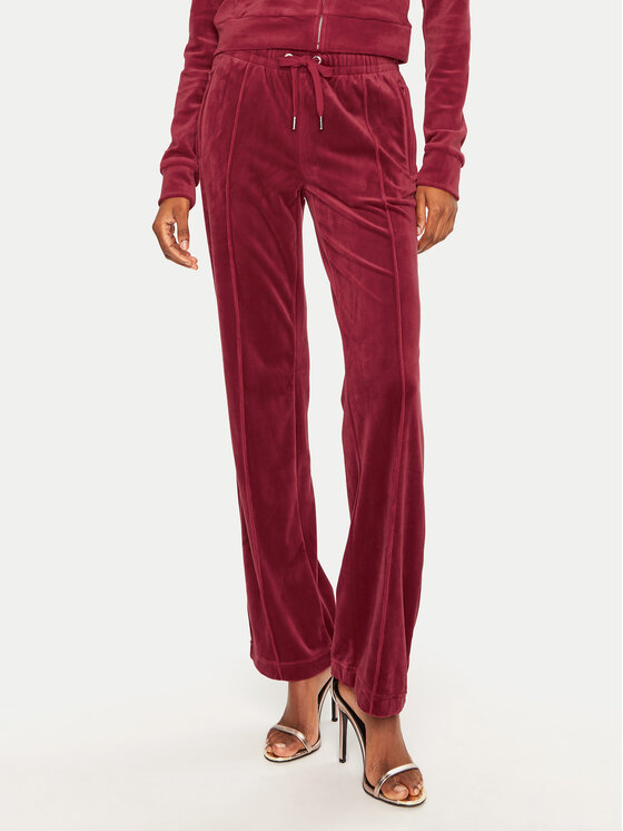 Juicy Couture Juicy Couture Donji dio trenerke Tina JCAPW045 Crvena Regular Fit