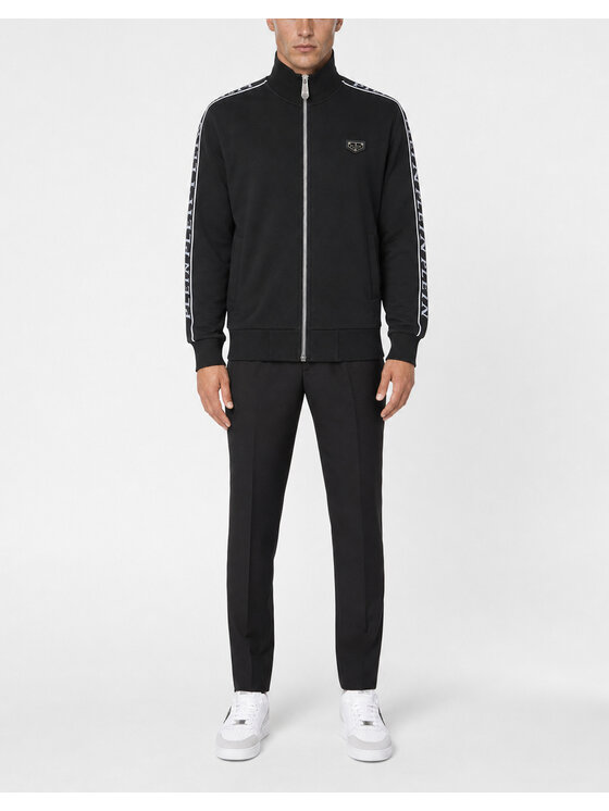 PHILIPP PLEIN PHILIPP PLEIN Bežecká bunda 31701 Čierna Jegging Fit