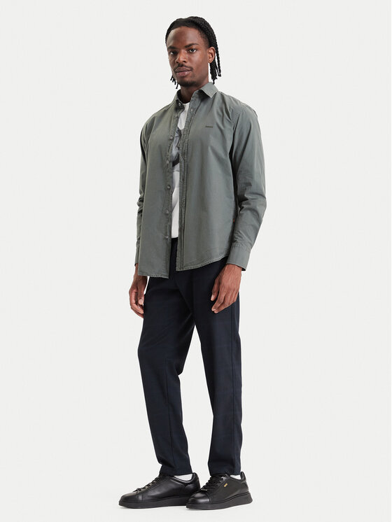 BOSS BOSS Cămașă Relegant 50518304 Verde Regular Fit
