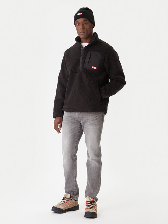 Hunter Hunter Felpa di pile Athol HARM0017252 Nero Regular Fit