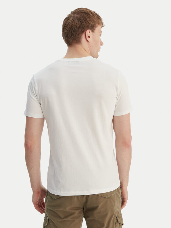 Napapijri Napapijri T-shirt S-Mahsa NP0A4FZB Bijela Regular Fit