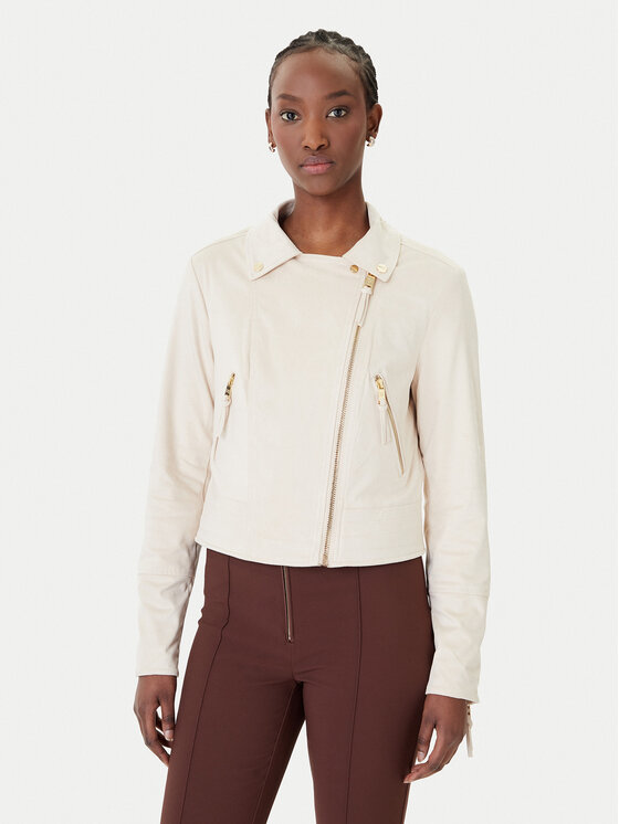 Rinascimento Rinascimento Prehodna jakna CFC0124660003 Écru Regular Fit