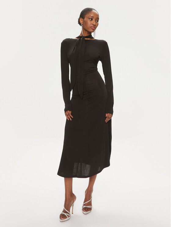 Bruuns Bazaar Bruuns Bazaar Kleid für den Alltag Galathea BBW3873 Schwarz Slim Fit