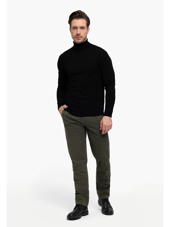 Volcano Volcano Chinosy R-FOST Zielony Regular Fit