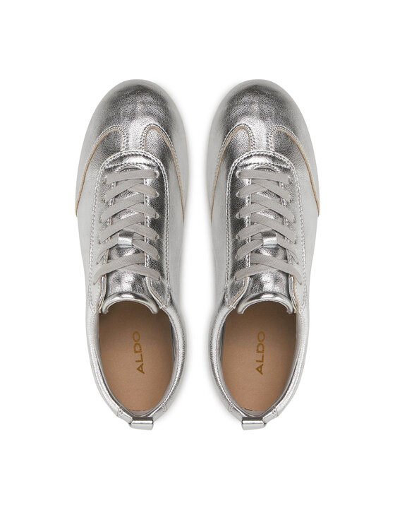 Aldo silver sneakers on sale