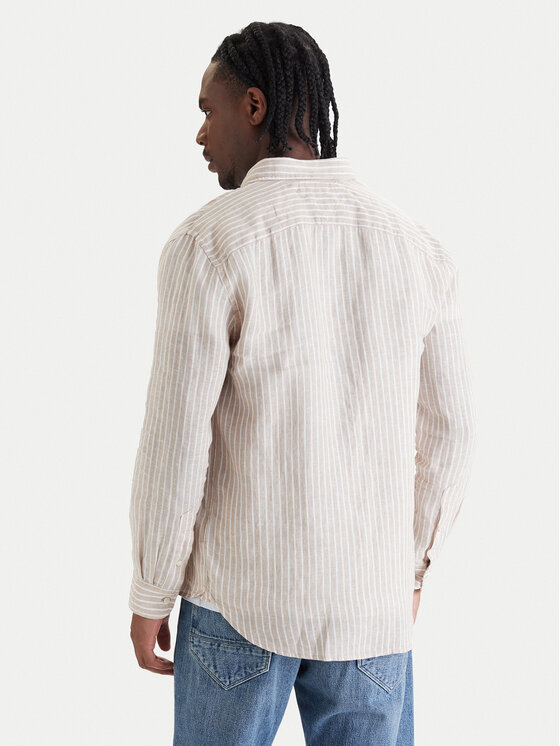 Tommy Hilfiger Tommy Hilfiger Риза Bengal MW0MW42400 Бежов Regular Fit