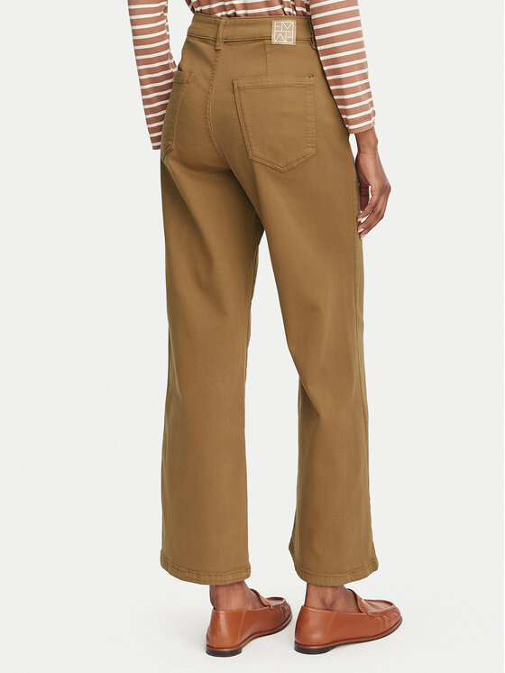 Marella Marella Jeansy Fuxia 2625136061 Brązowy jasny Wide Leg