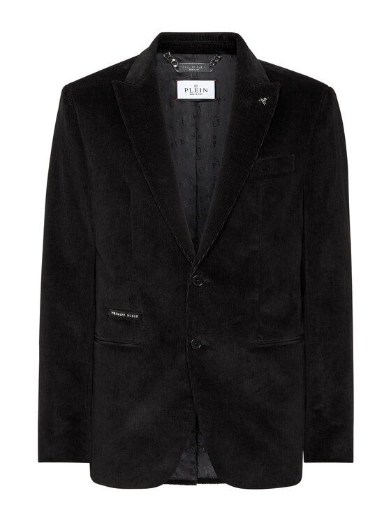 PHILIPP PLEIN PHILIPP PLEIN Marynarka 20013 Czarny Regular Fit