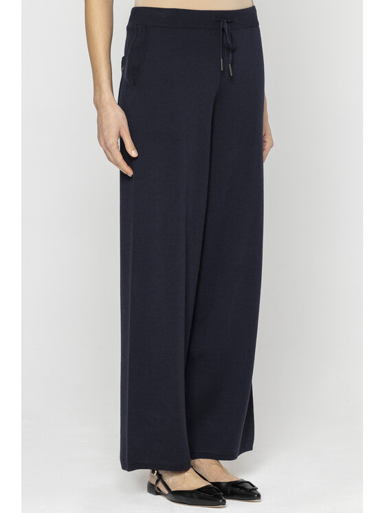 Deni Cler Milano Deni Cler Milano Spodnie dresowe T-DC-5236-E2-90-58-1 Granatowy Loose Leg